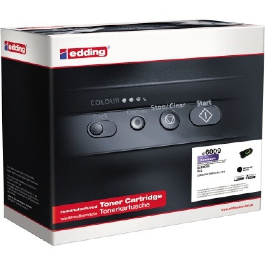 edding Toner 18-6009 wie Lexmark 52D2000 EDD-6009 ca. 6.000 Seiten schwarz