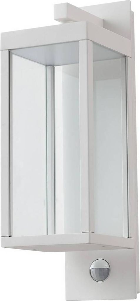 Lucande LED-Außenwandlampe Ferdinand, weiß, Sensor, 38 cm