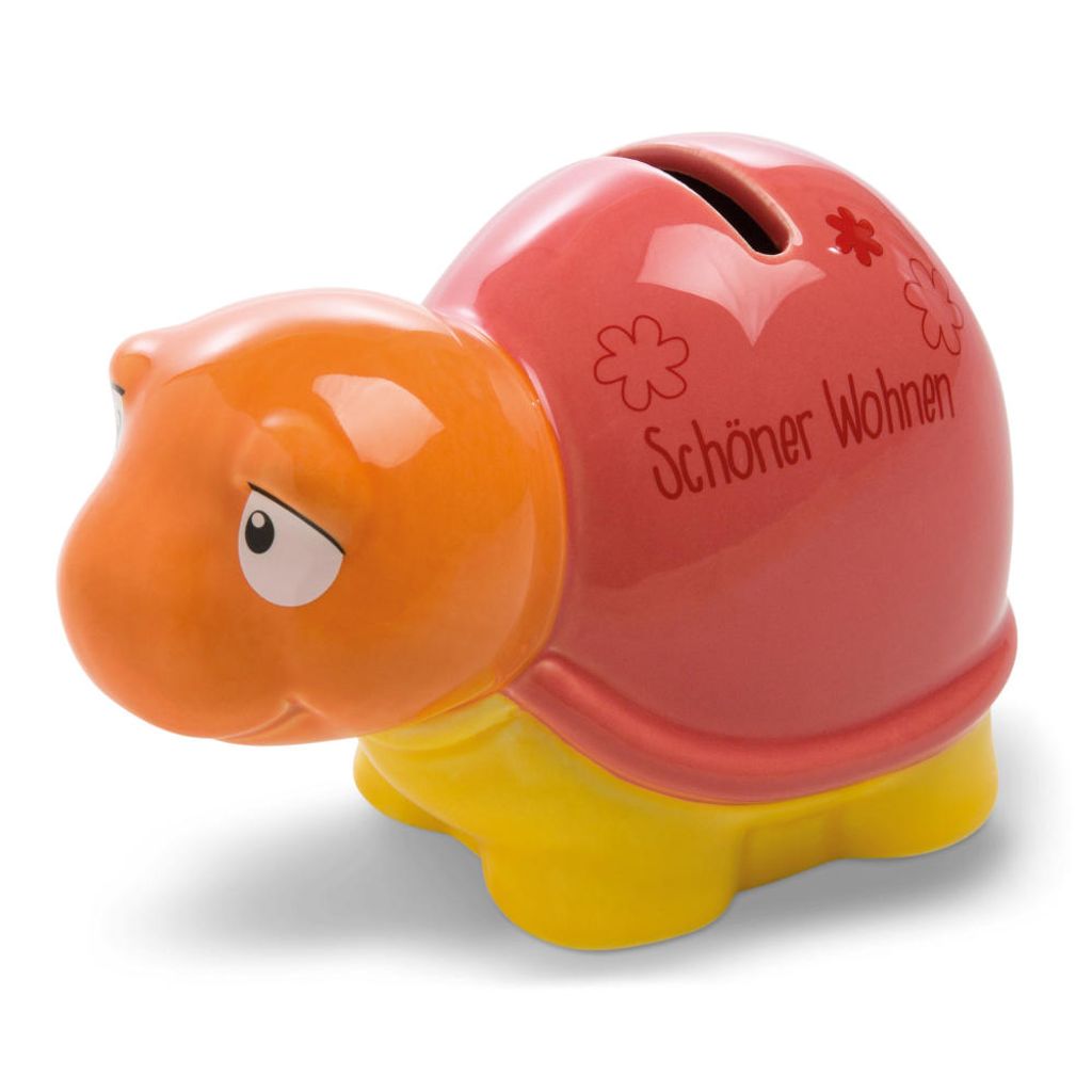 NICI Spar-Schildkröte SCHÖNER WOHNEN, Spardose, Dolomit, Bunt, 10x8x14 cm, 44301