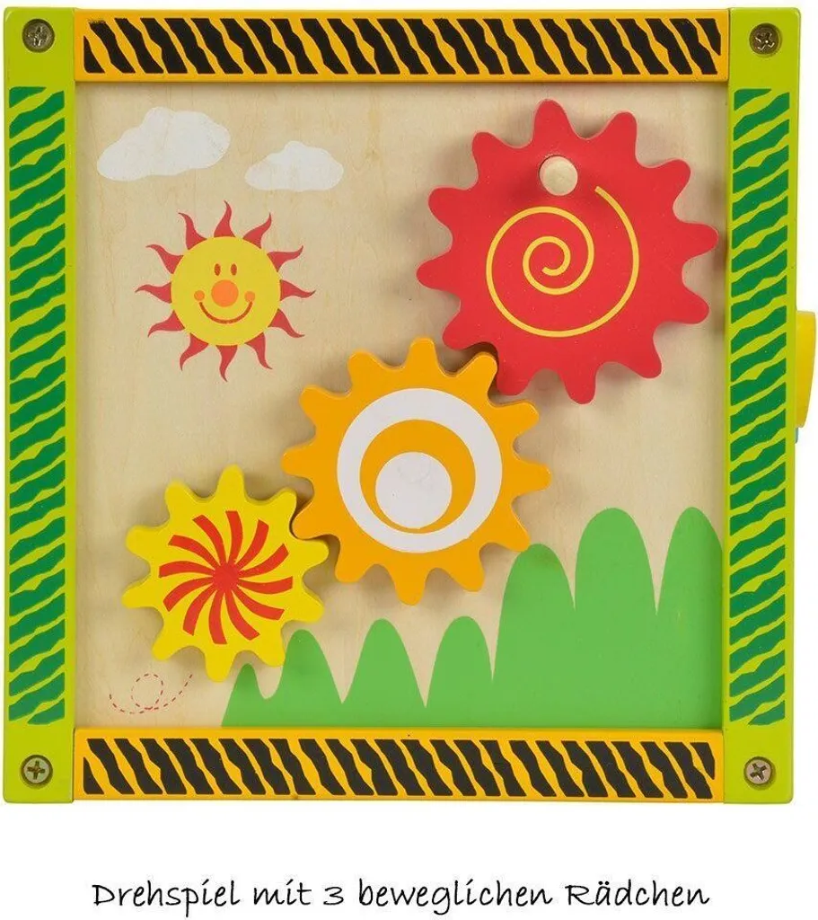 Cube d'Éveil Multi-activités en Bois Eichhorn Color pour Bébé dès 1 An - 21