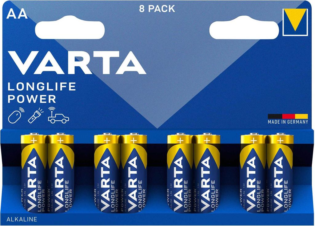 VARTA Batterie High Energy AA 04906 Alkali 1,5V VE8 Produktbild 