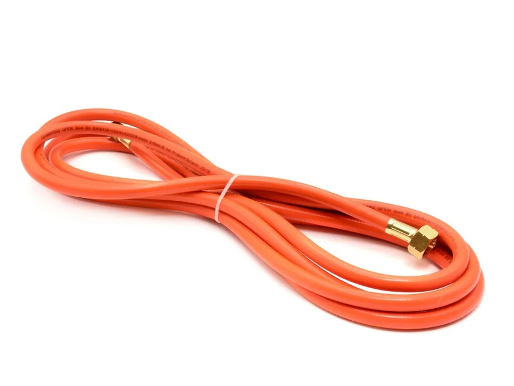 GEKO G20010 Tubo Gas 5mt: Attacchi 3/8" e W21,8 per Bombole GPL