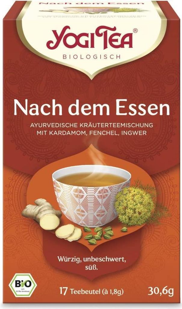 Yogi Tea,nach dem Essen, 17 Teebeutel - 10er Pack (10 x Produktbild 
