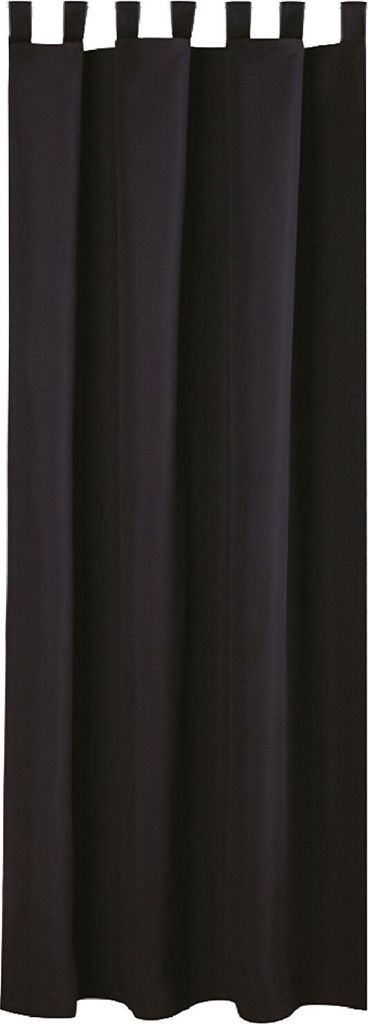 Blickdichte Gardine mit Schlaufen, Maße: 140x145 cm, Farbe: Produktbild 