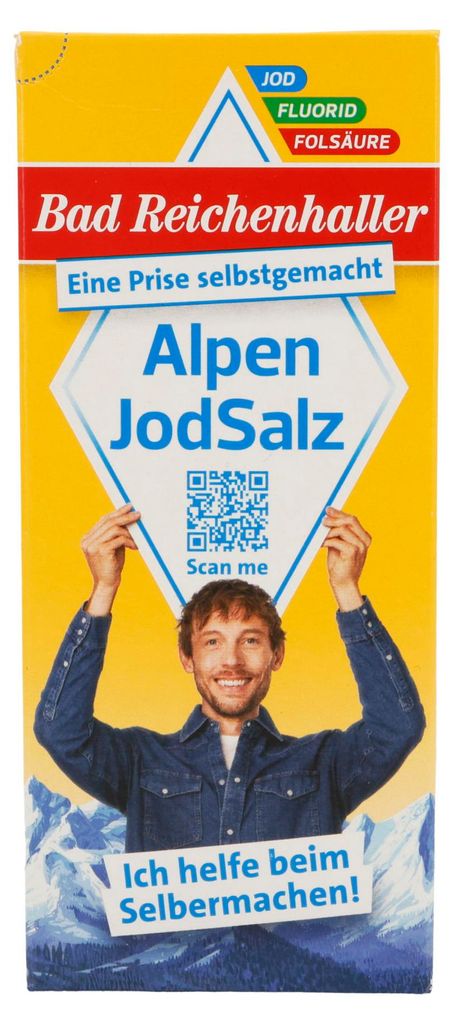 Bad Reichenhaller Alpen JodSalz mit Fluorid und Folsäure Produktbild 