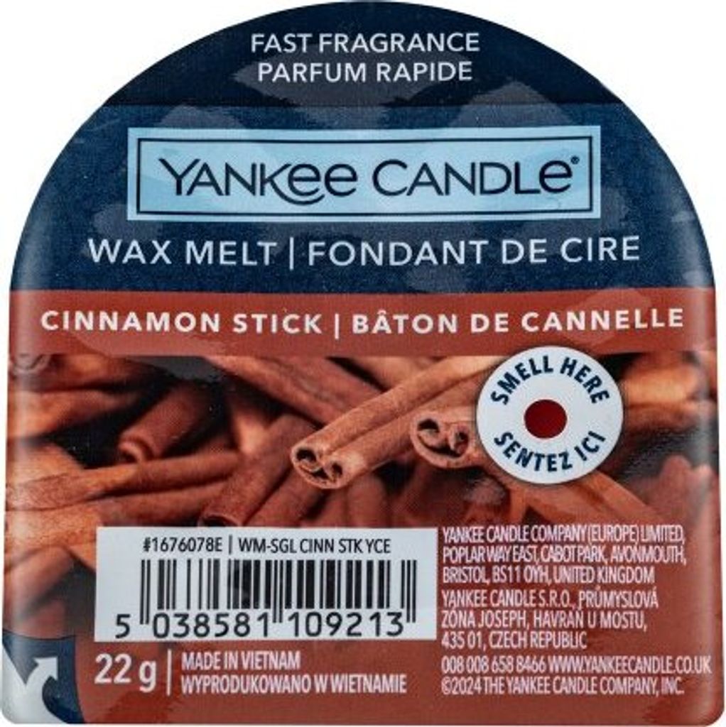 Yankee Candle Cinnamon Stick, Okrągły, Brązowy, Spice, 70 Zdjęcie produktu 