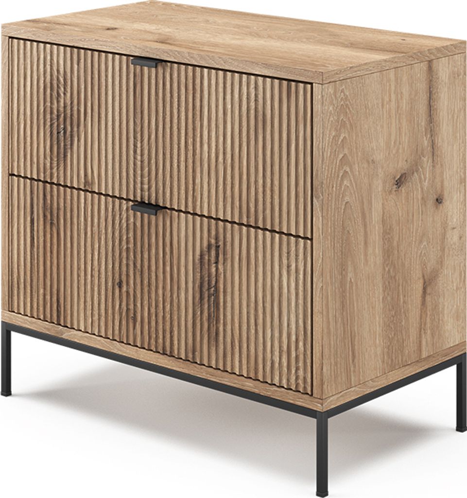 Noční stolek Vicco Eliza Dub Viking 66 x 60 cm se 2 Obrázek produktu 