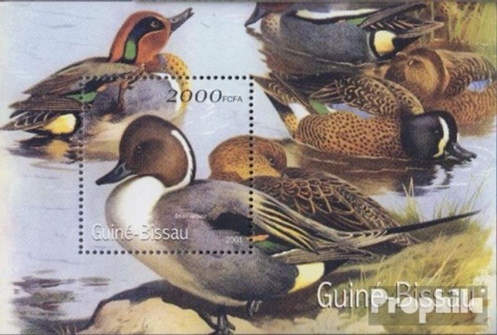 Briefmarken Guinea-Bissau 2001 Mi Block326 postfrisch Vögel
