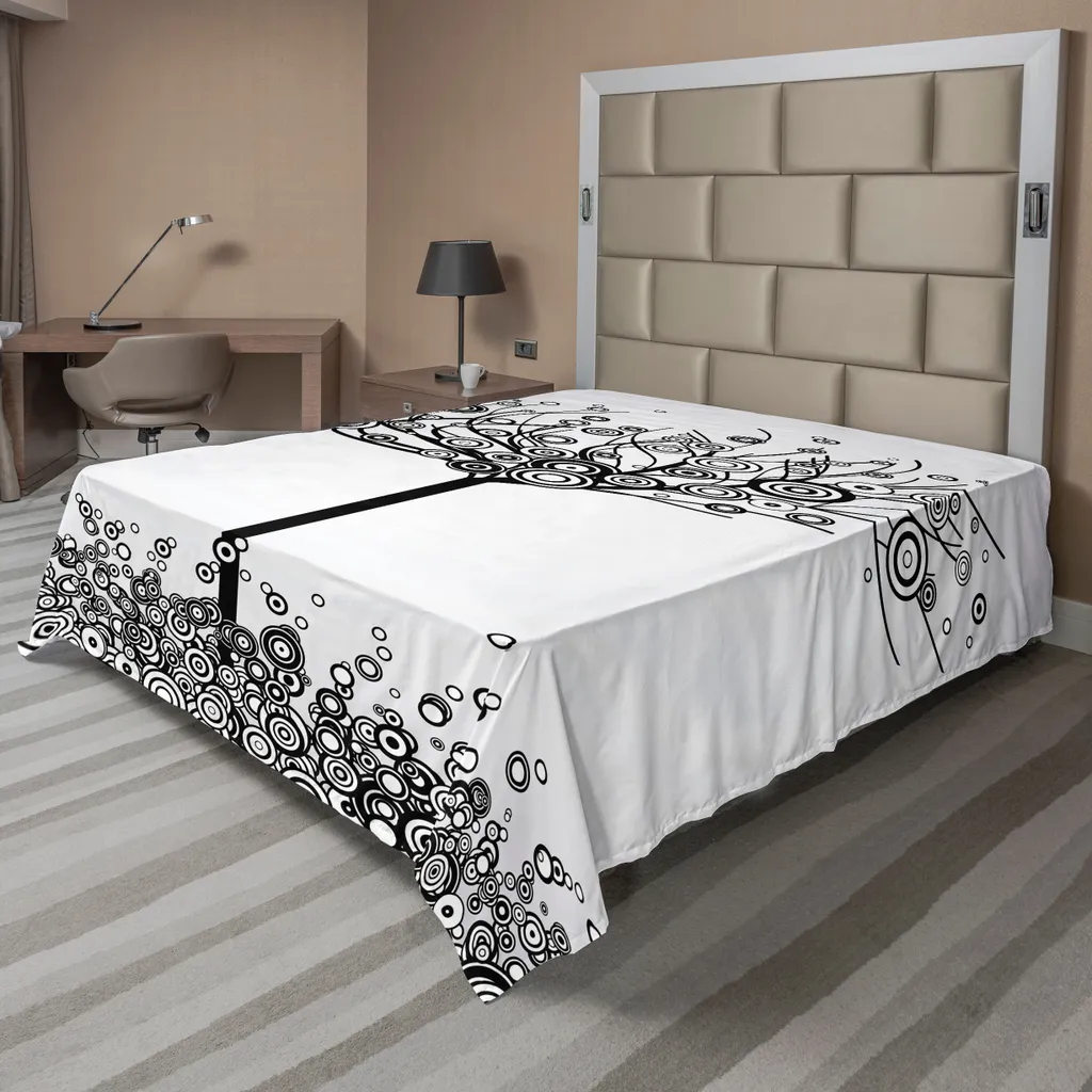 Lenzuolo King Size ABAKUHAUS Albero Vita - No Stiro 275x260 cm