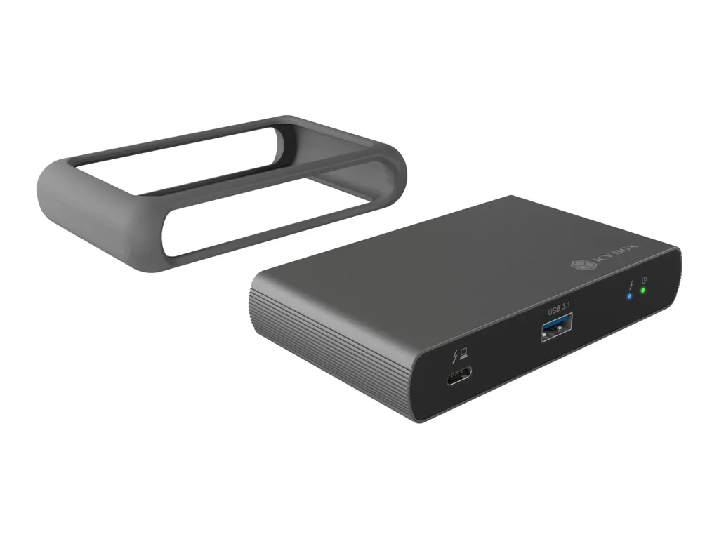Station Hub IcyBox Thunderbolt 4 pour montage vidéo et MacBook Pro