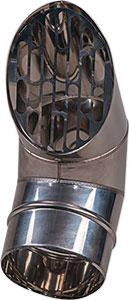 Pluggit Bogen DN150, Fortluft Edelstahl - LTBO150EG
