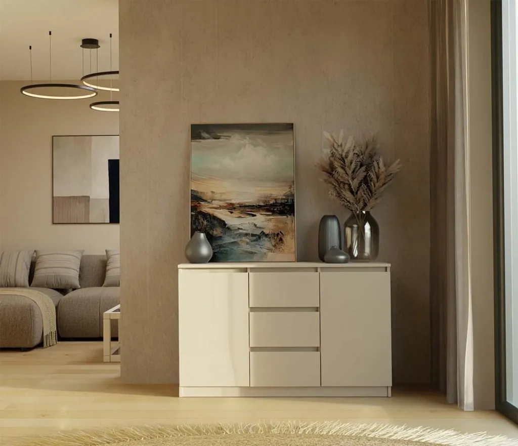 Mobile Contenitore ELBE Cashmere | Cassettiera Ampia Design Minimal