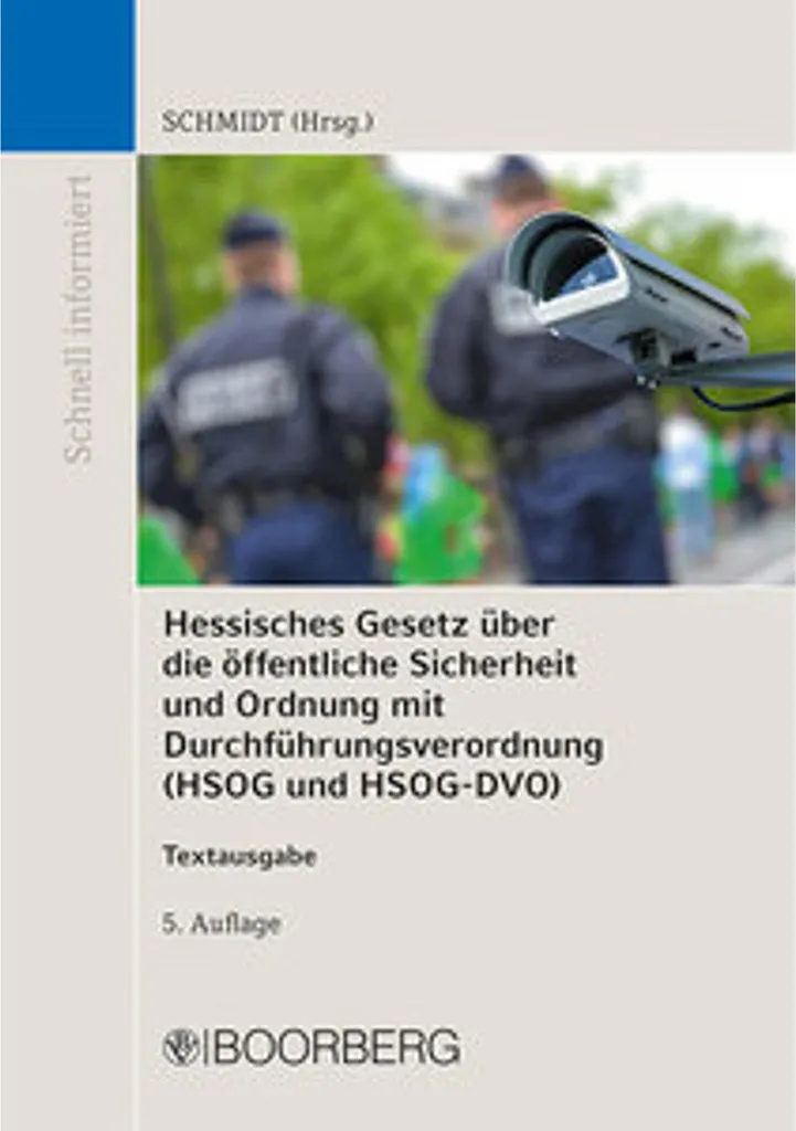Livre HSOG loi sécurité publique Hesse manuel de droit allemand