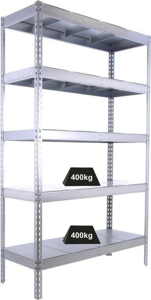 Schwerlastregal BIG METAL YETI FIVE | HxBxT 200x150x75cm | Fachlast 400kg | Verzinkt