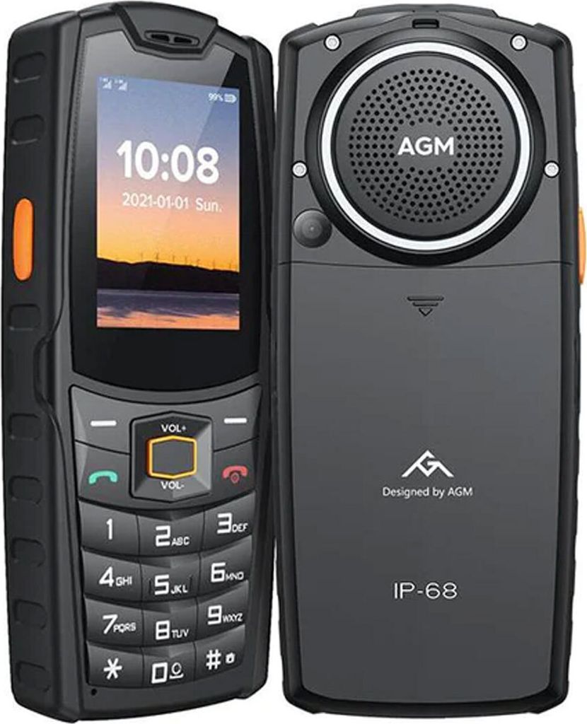 AGM M6 Rugged Mobile Phone 4G Dual SIM 2.4" Schwarz Produktbild 