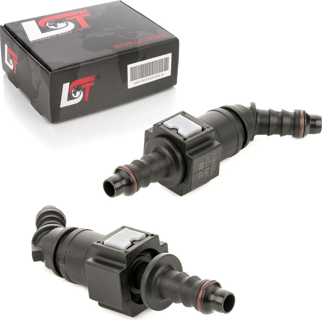 2x Schnellkupplung mit Gegenstück Set Kraftstoffleitung abgewinkelt 7,89 - 8 mm
