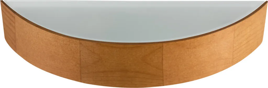 Applique murale design bois chêne et verre satiné JASMIN 1xE27