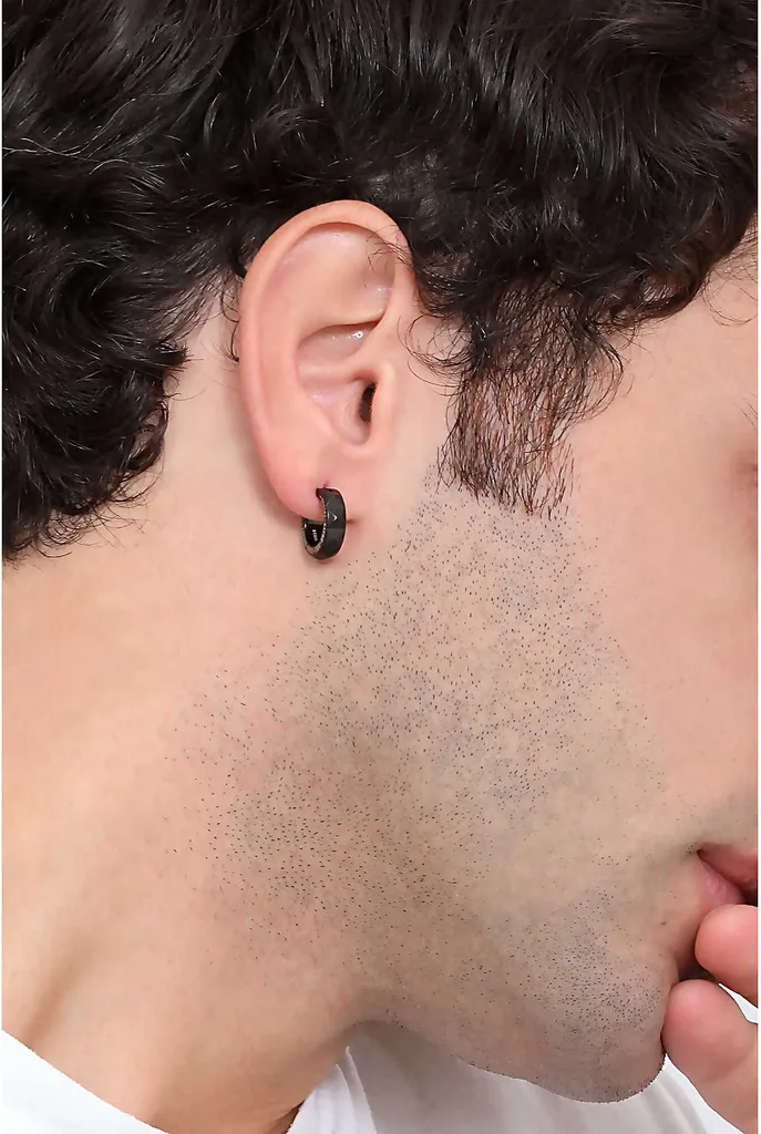 Orecchini singoli neri alla moda DX1273001 - 3