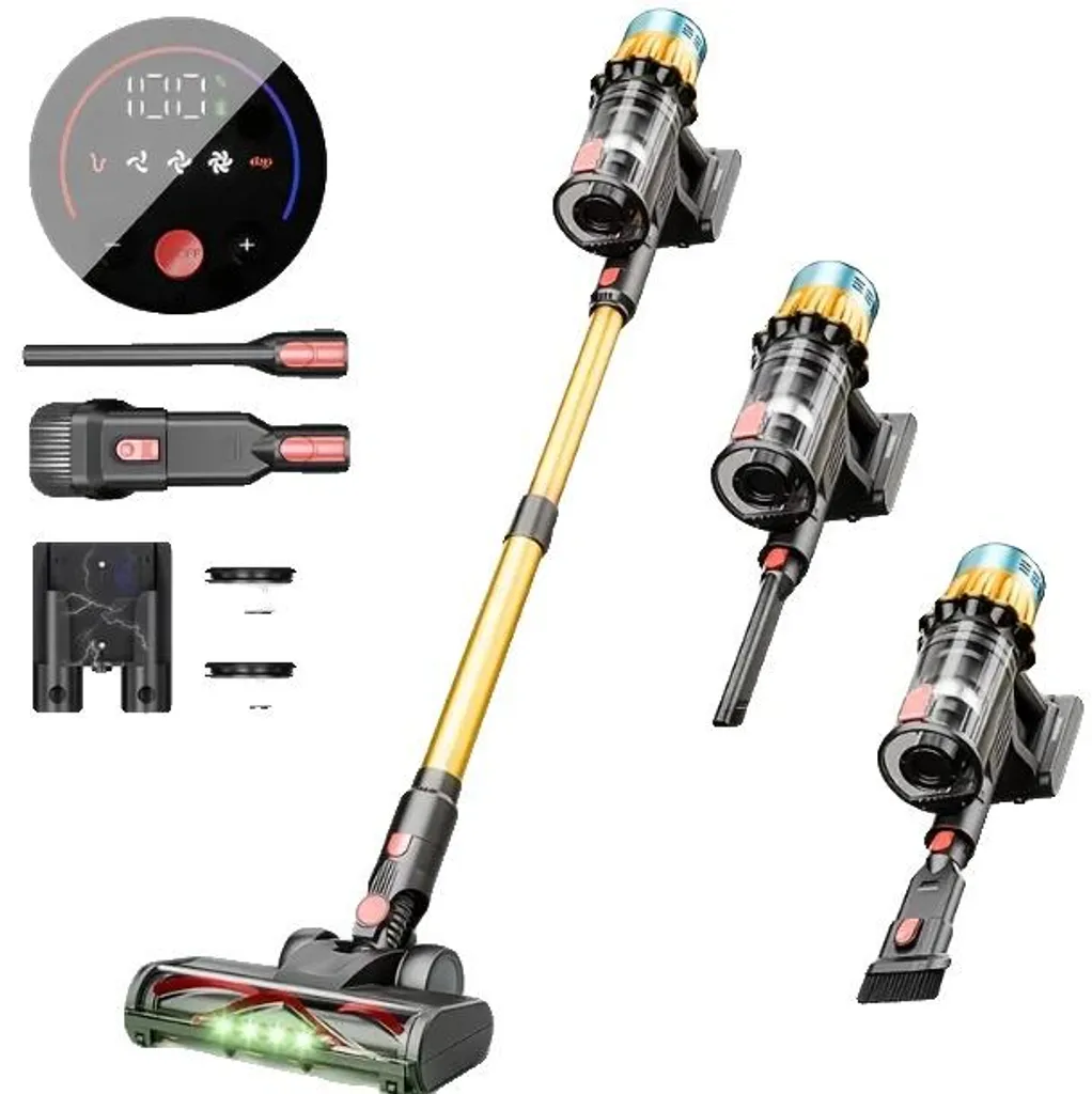 Aspirateur balai sans fil léger - Fini la fatigue et les câbles emmêlés