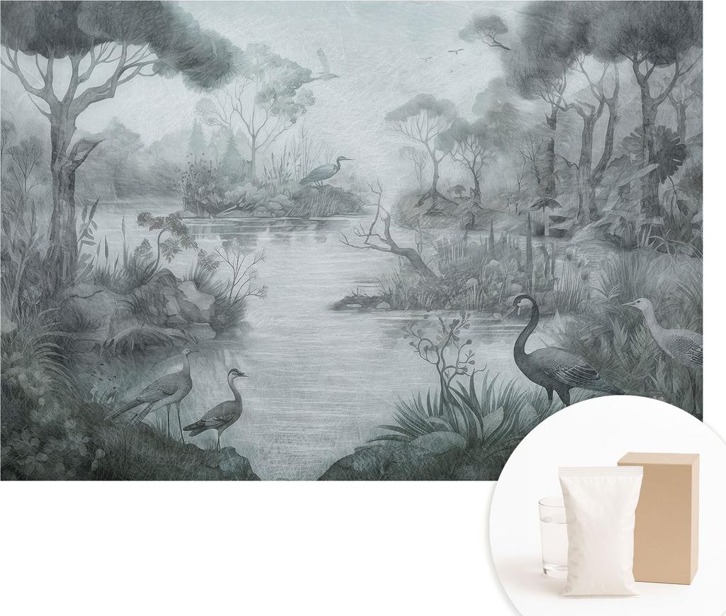 Fototapete - Wandbilder für Wohnzimmer - 152x104 cm - Dekorative Wandfolie - Modernes Design für Wanddekoration - Tapeten für Innenräume - Natu...