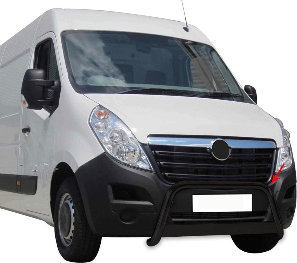Frontbügel Frontschutzbügel für Opel Movano 2010-2021 ø63mm Stahl Schwarz Schutz