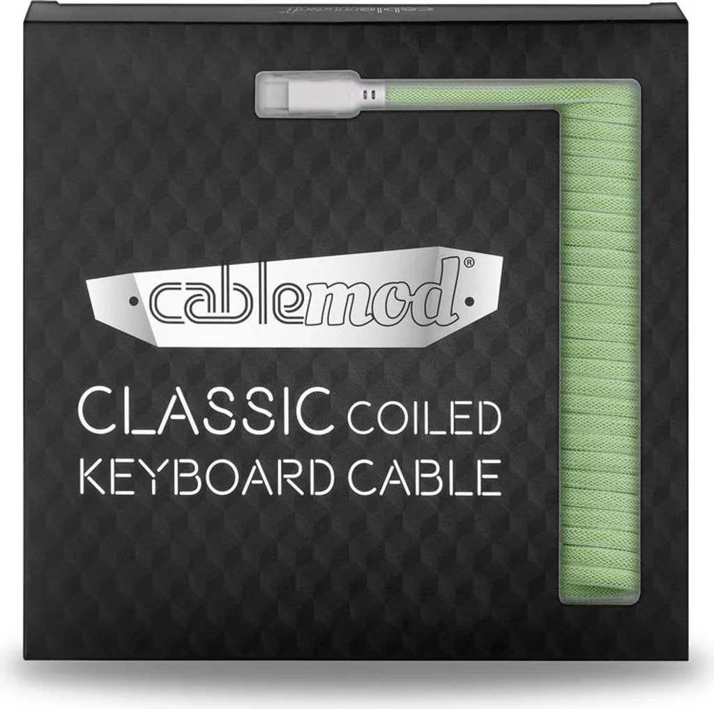 Câble Clavier Coiled CableMod Classic USB-A vers USB-C Vert Menthe 1,5m - 4