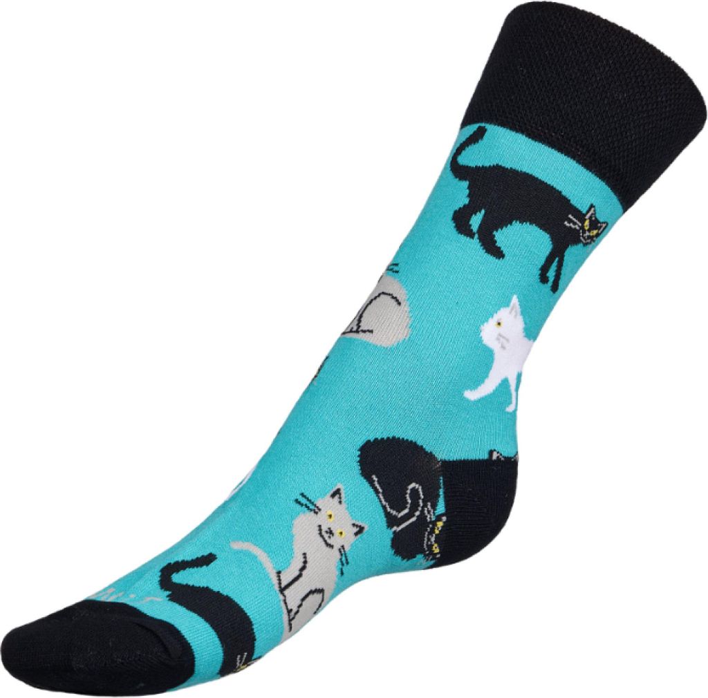 Pfefferminz-Katzen-Socken - 35-38 - Pfefferminz