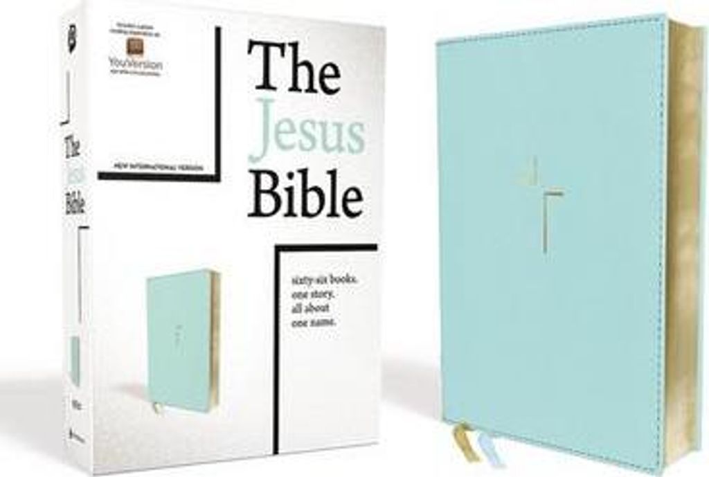 The Jesus Bible, NIV Edition, Leathersoft, Blue, Comfort Print