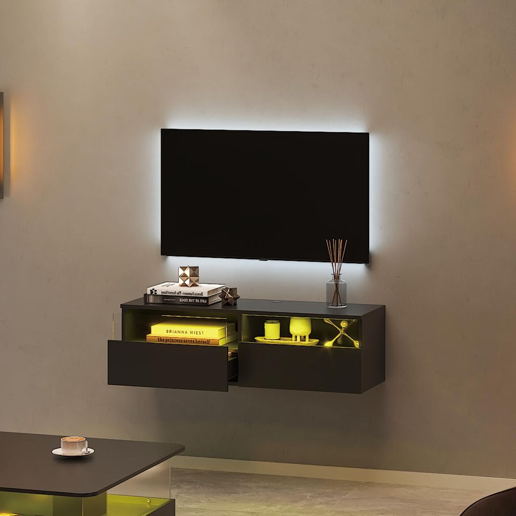 Radelldar Lowboard mit LED-Beleuchtung, TV-Schrank, Produktbild 