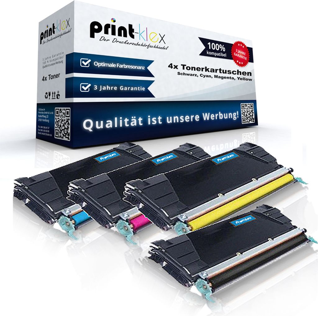 kompatible Tonerkartusche für Lexmark Optra C-534DN Optra C-534DTN Optra C-534N C-5222KS C-5222CS C-5222MS C-5222YS Black Cyan Magenta Yellow Sparset