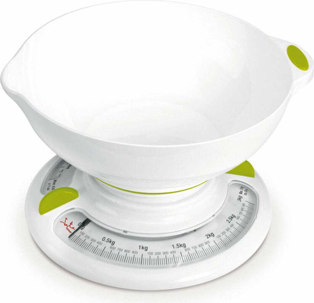 Mechanische Küchenwaage jata Haushalt 610n/ bis zu 3kg/ weiß