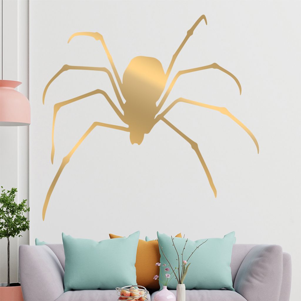 KIWISTAR Spinne - Spinnweben Vogelspinne Zecke Kanker Wandtattoo in 6 Größen - Wandaufkleber Wall Sticker - Dekoration, Küche, Wohnzimmer, Schla...