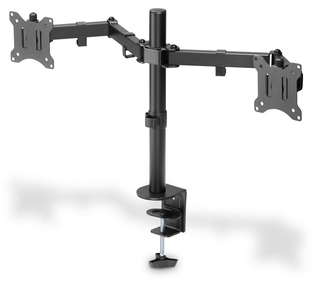 DIGITUS 2-fach Monitorhalterung mit Klemmbefestigung 15-32 Produktbild 