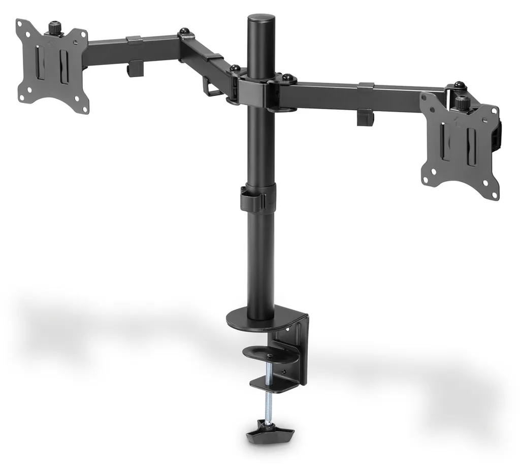 Support d'écran double fixation stable DIGITUS pour moniteurs 15-32"