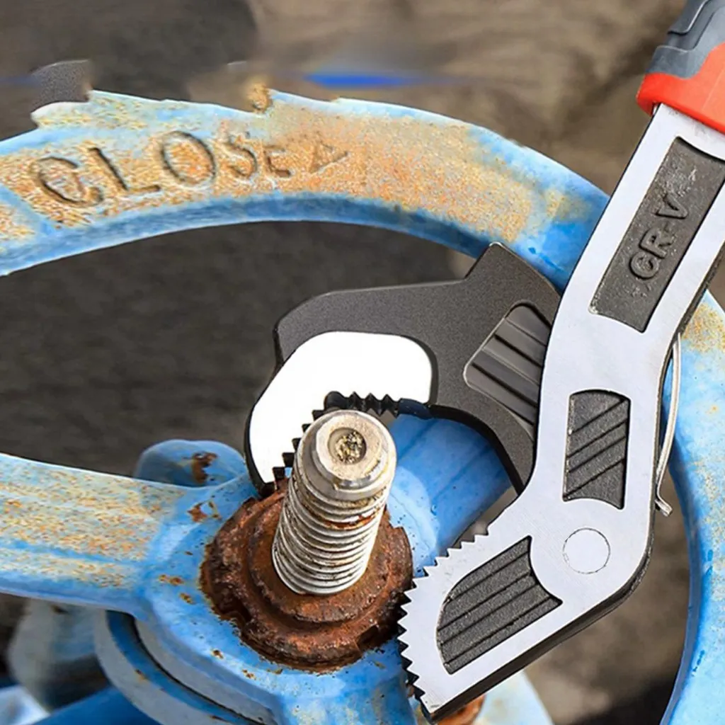 Chiave Regolabile 10 Pollici Professionale INF - Set 2 Pezzi Auto-Serranti - 5