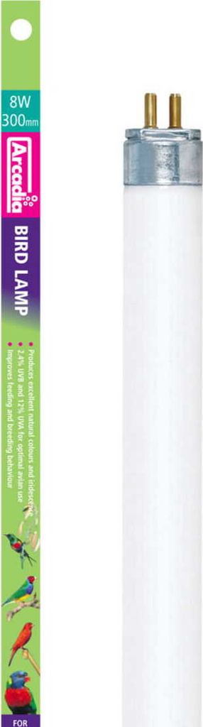 Arcadia Bird Lamp T5 -  2,4% UVB + 12% UVA 30 cm, 8 W - Zdjęcie produktu 
