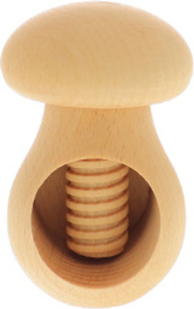Nussknacker Pilz", mit Schraubgewinde, natur 10 cm" Produktbild 1