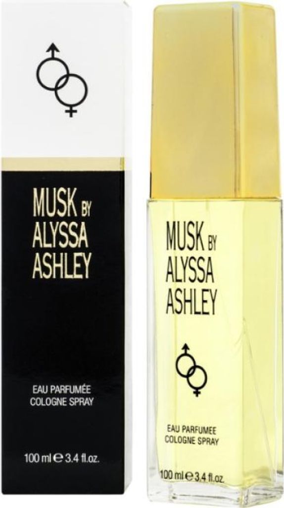 A product shot of a perfume bottle and its packaging.