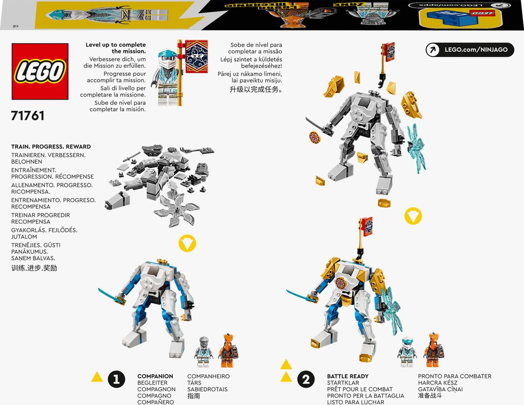 LEGO 71761 NINJAGO Zanes Power-Up-Mech EVO, Spielzeug ab 6 Produktbild 9