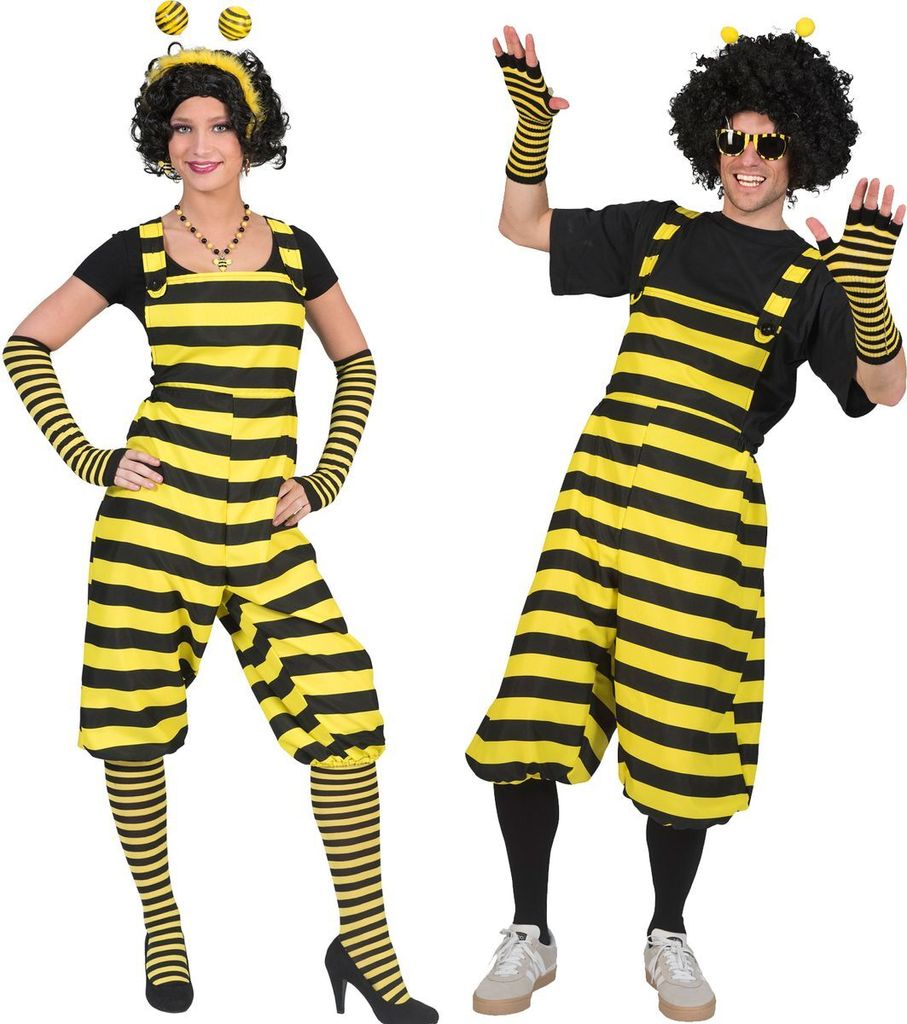 Bienen Kostüm Latzhose Fleißige Biene für Erwachsene Produktbild 