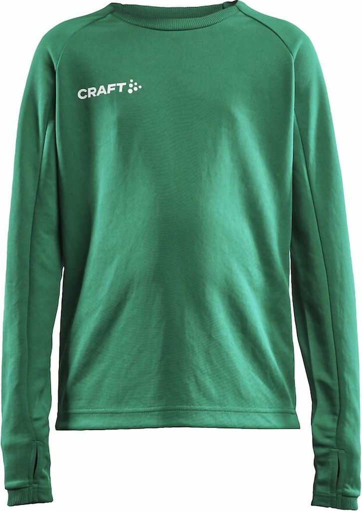 CRAFT Evolve Crew Neck JR Team Green 146/152