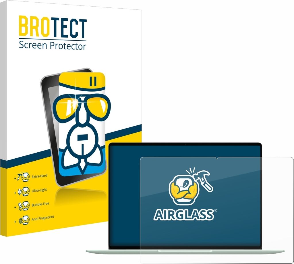 BROTECT Schutzglas für Huawei MateBook 14 2024 Schutzfolie Panzer Folie Glas Display Schutz klar