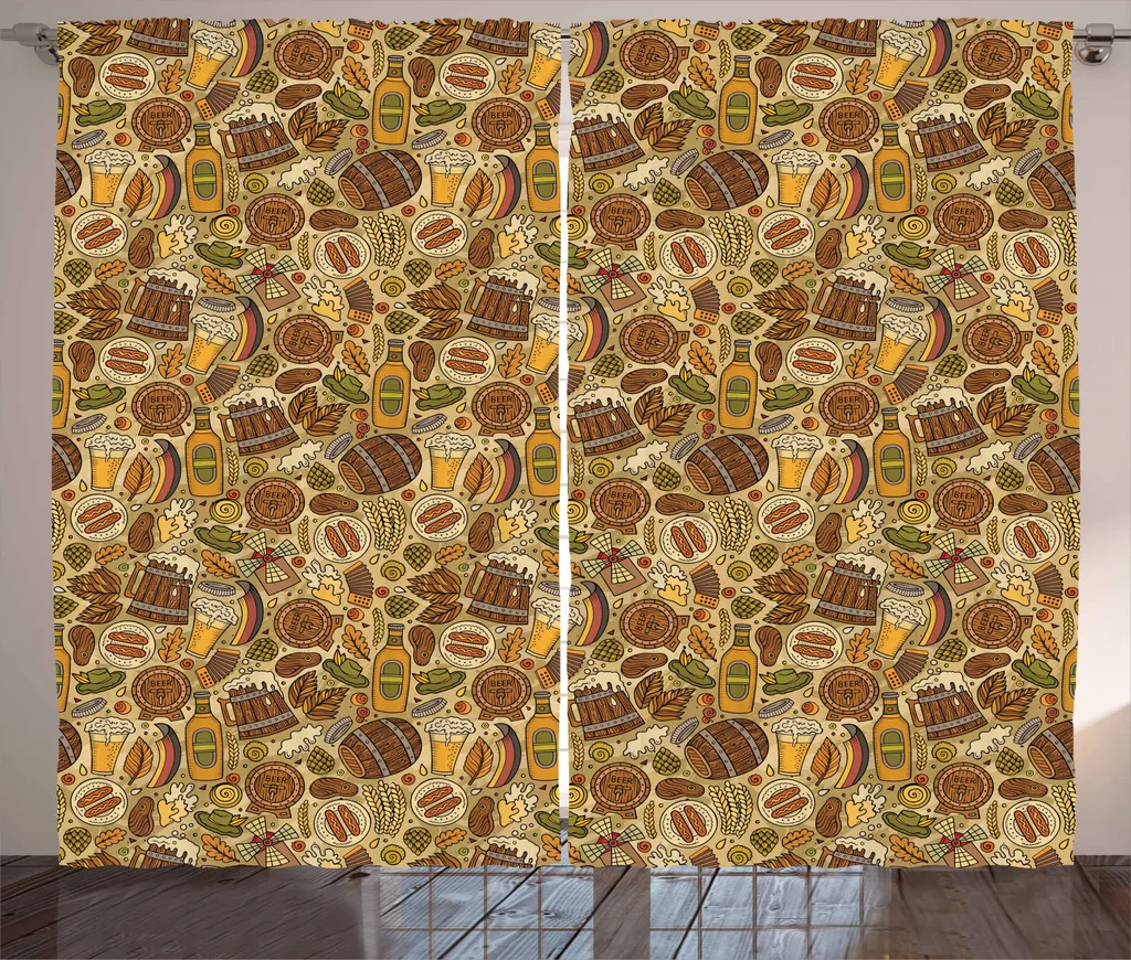 Set Tende ABAKUHAUS 280x245 cm | Tessuto Tecnico Satinato Facile Montaggio
