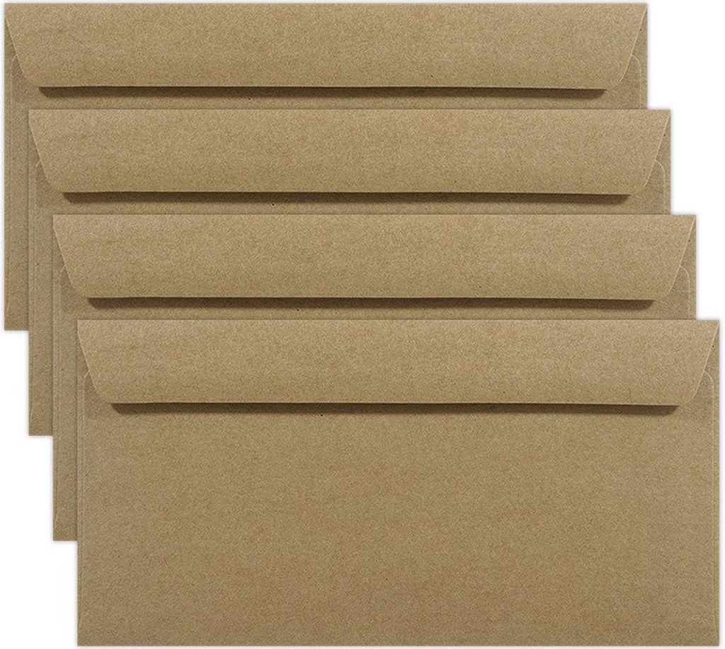 DL NK EKO Enveloppes kraft brunes 100g - 25pcs Image du produit 