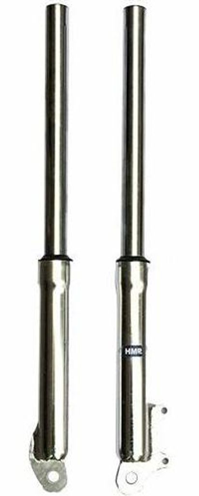 Standrohr Set Silber, Länge bis Achsmitte 500 mm, für 12 mm Achse