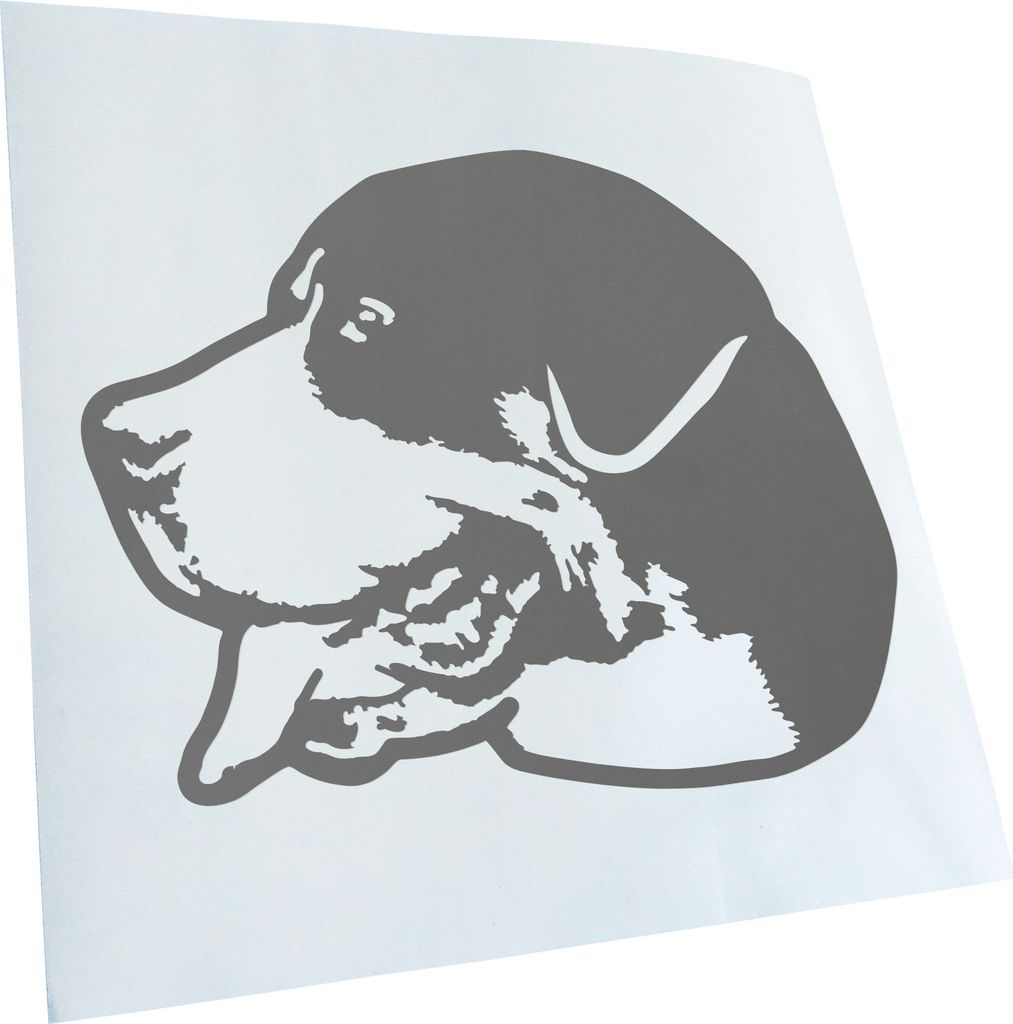 Kiwistar - Autoaufkleber - Greater swiss mountain dog Hund - Grau - 30x23cm - Aufkleber für Auto, Laptop, Fahrrad, LKW, Motorrad mehrfarbig JDM De...