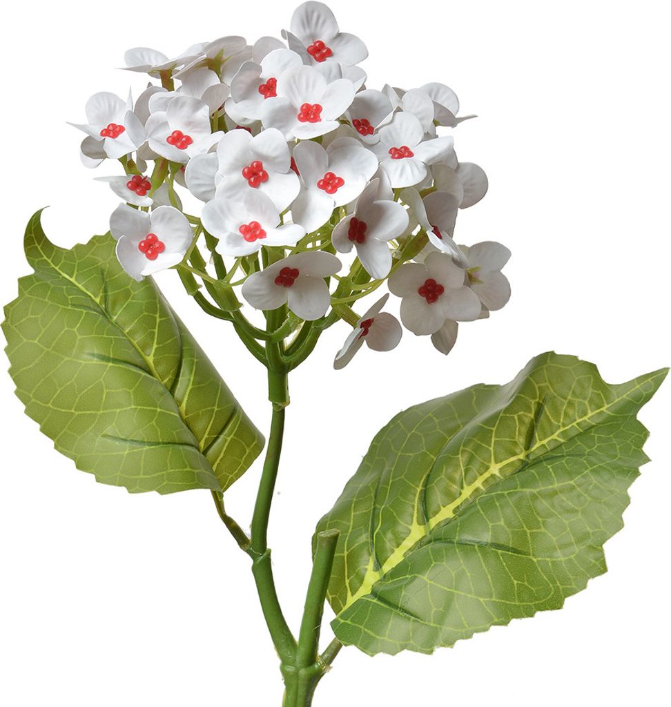 Clayre & Eef Fleur artificielle 37 cm blanc plastique Image du produit 