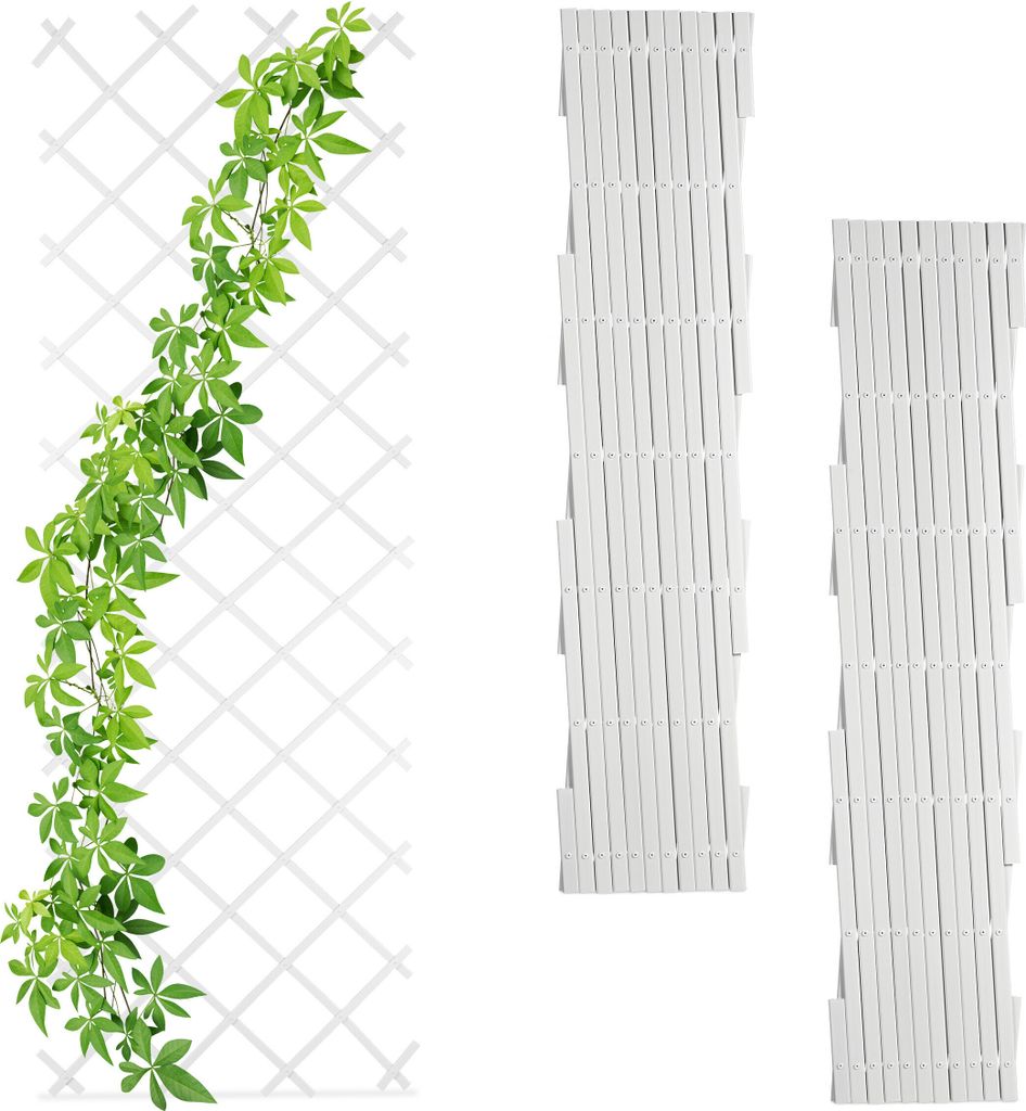 Grata per rampicanti Relaxdays, set da 3, estensibile, Immagine del prodotto 