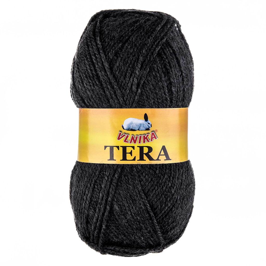 100g Strickgarn TERA Uni Strickwolle Handstrickgarn Klassikgarn Farbwahl 1/2, Farbe:79 anthrazit