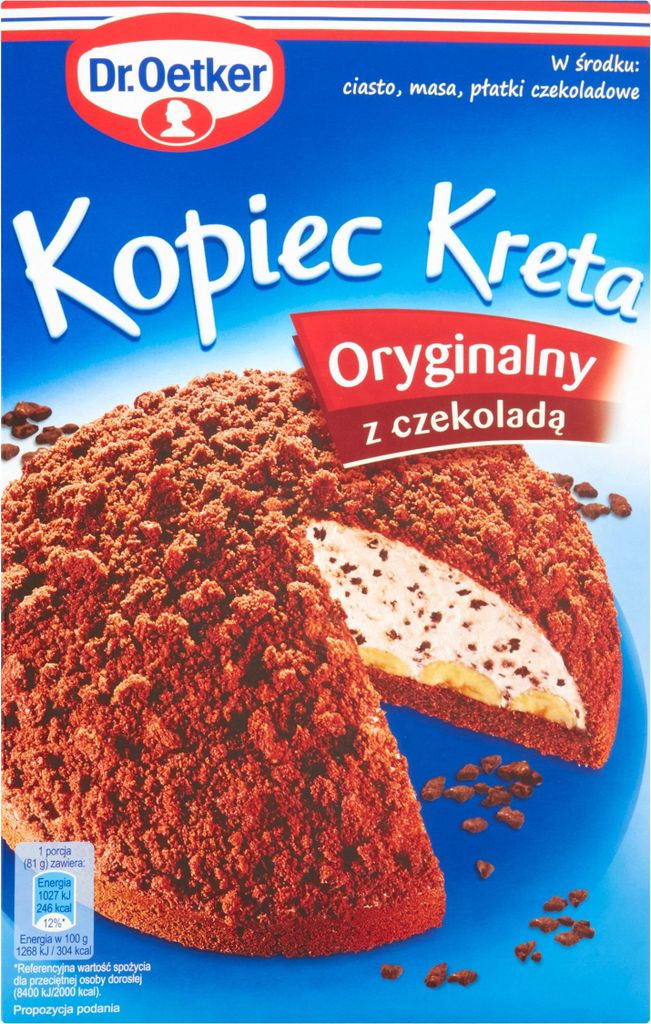Dr. Oetker Kopiec Kreta Oryginalny z czekoladą Ciasto 410 g Zdjęcie produktu 